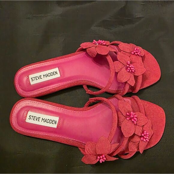 BRAND NEW STEVE MADDEN FLOWER WOMEN'S SANDALS G1 - Picture 5 of 15